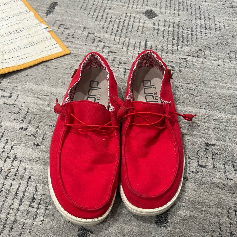 Hey Dude Women’s Wendy Red Casual Shoes